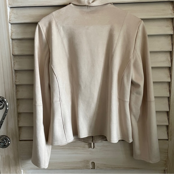 Proportion petite, Conrad C cream microfibre suede blazer sz4 - Picture 2 of 9